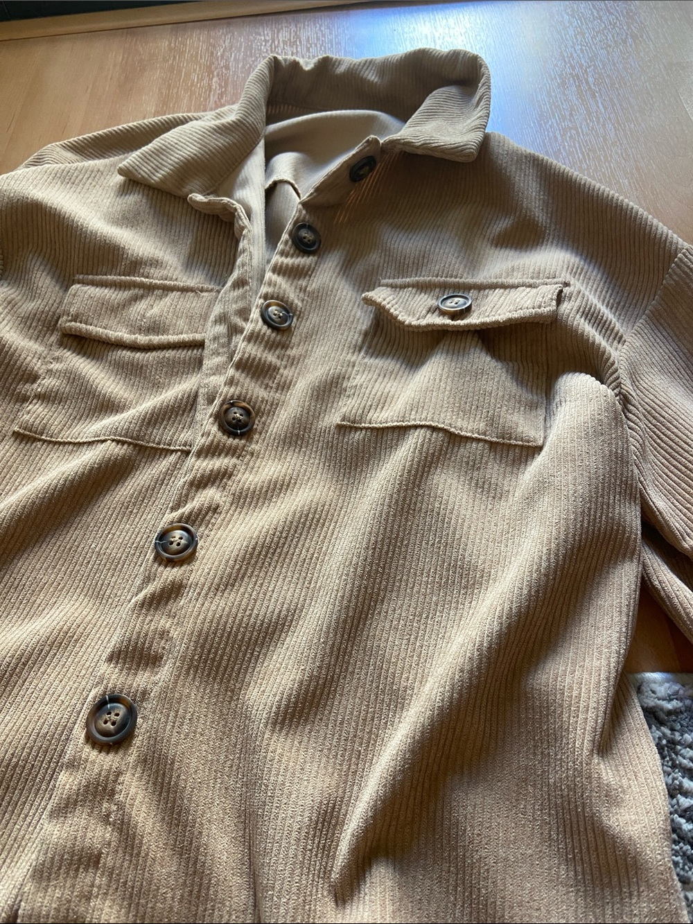 Beige Shacket - Picture 2 of 2